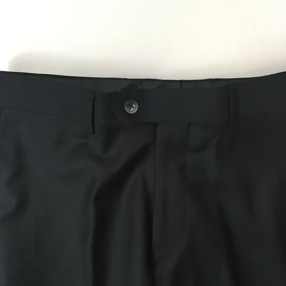 Laurentino 38r mens suit solid charcoal 2 piece 100% wool 2 button NWT ea0174